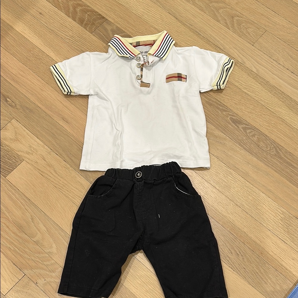 White and Black Polo Shirts Casual Collection